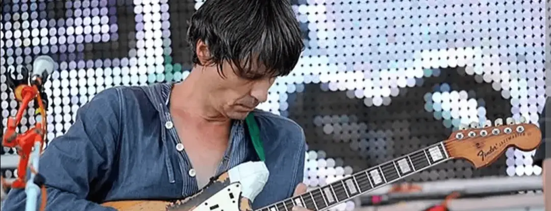 Steven Drozd performing with The Flaming Lips