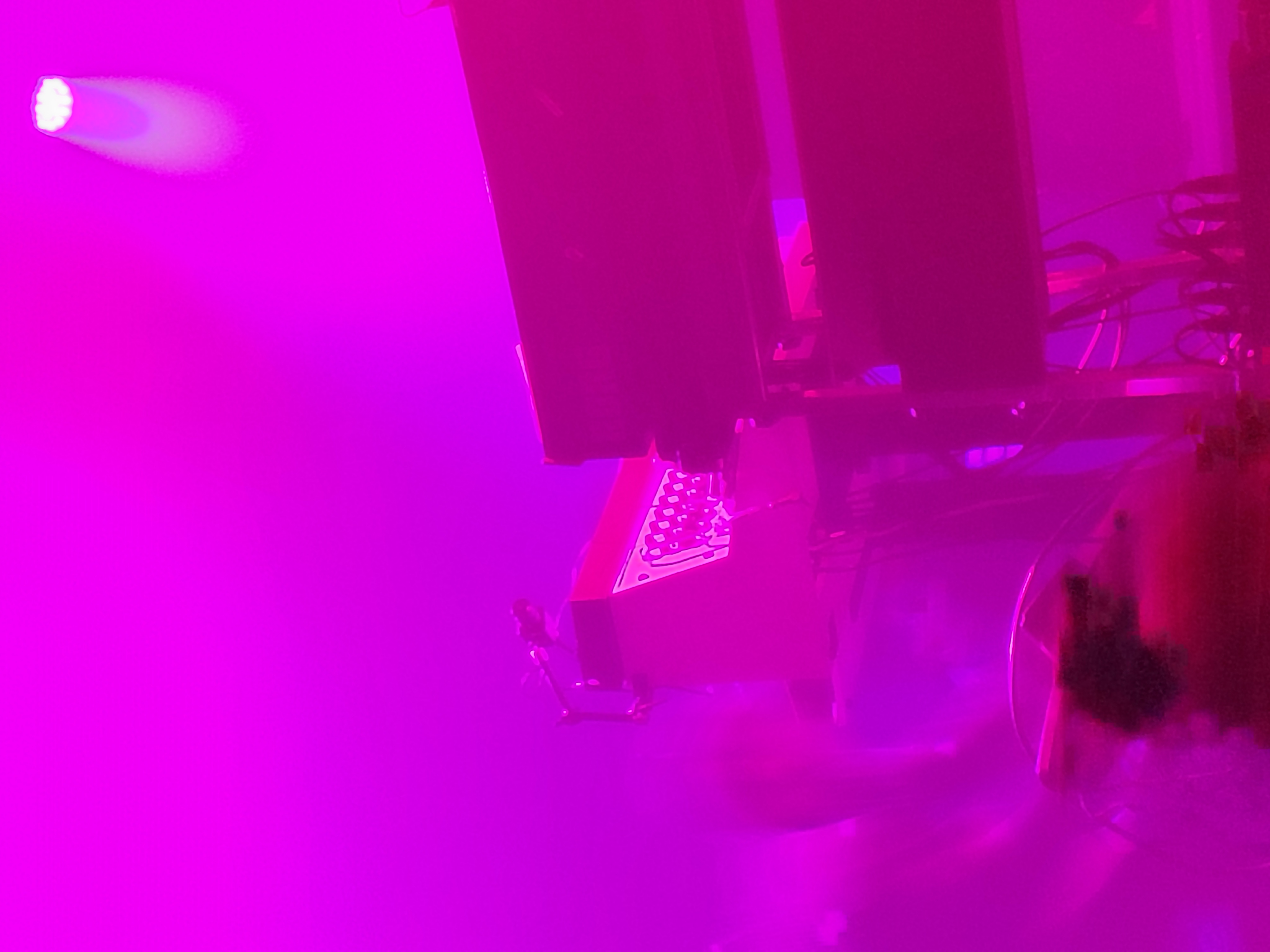 LCD Soundsystem stage setup